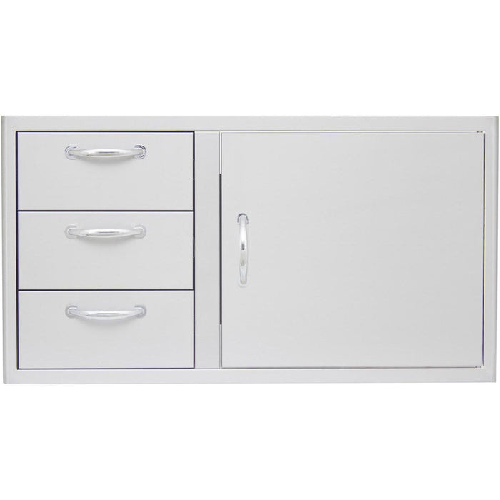 Blaze 39-Inch Access Door & Triple Drawer Combo - BLZ-DDC-39-R-LTSC