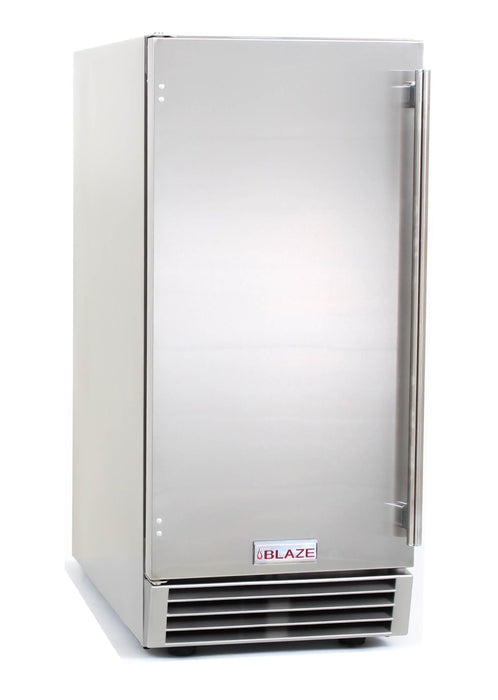 Blaze 15 in. 50 Lbs Outdoor Ice Maker with Gravity Drain - BLZ-ICEMKR-50GR