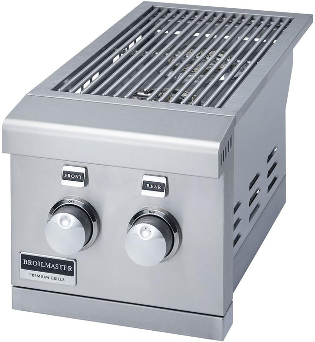 Broilmaster 12-Inch Slide-In Double Side Burner in Stainless Steel BSABF12N