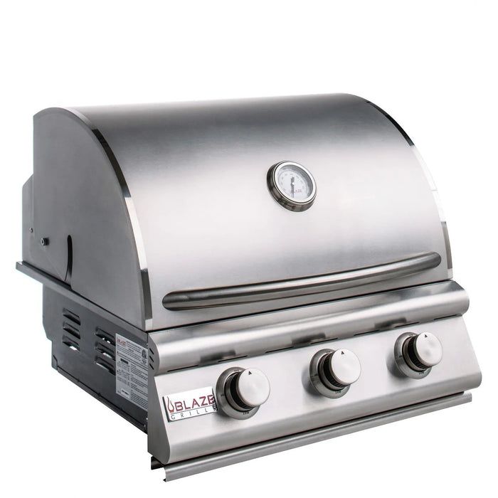 BLAZE Prelude LBM 25-Inch 3-Burner Gas Grill - BLZ-3LBM