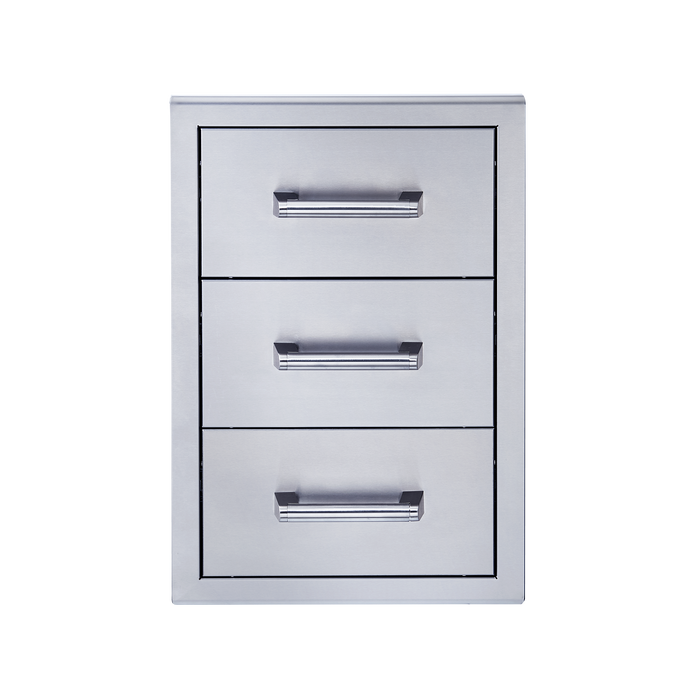 Broilmaster 18-Inch W x 26-Inch H Triple Drawer in Stainless Steel BSAW1826T