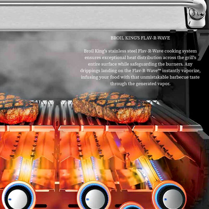 Broil King Baron Shadow 490i 4-Burner Gas Grill With Rotisserie & Side Burner - BK875844