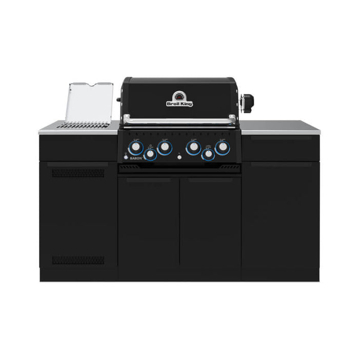 Broil King Baron Shadow 490i 4-Burner Gas Grill With Rotisserie & Side Burner - BK875844