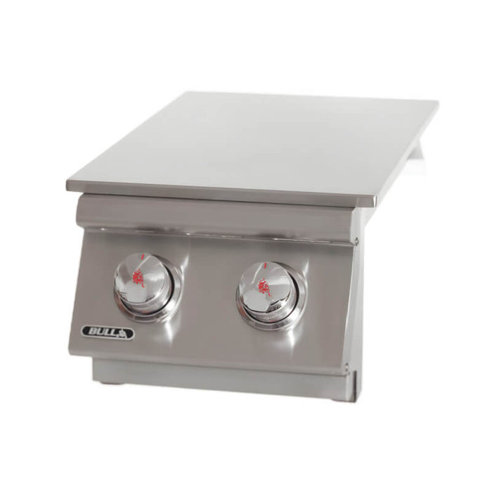 Bull Built-In Gas Double Side Burner With Stainless Steel Lid - 30008