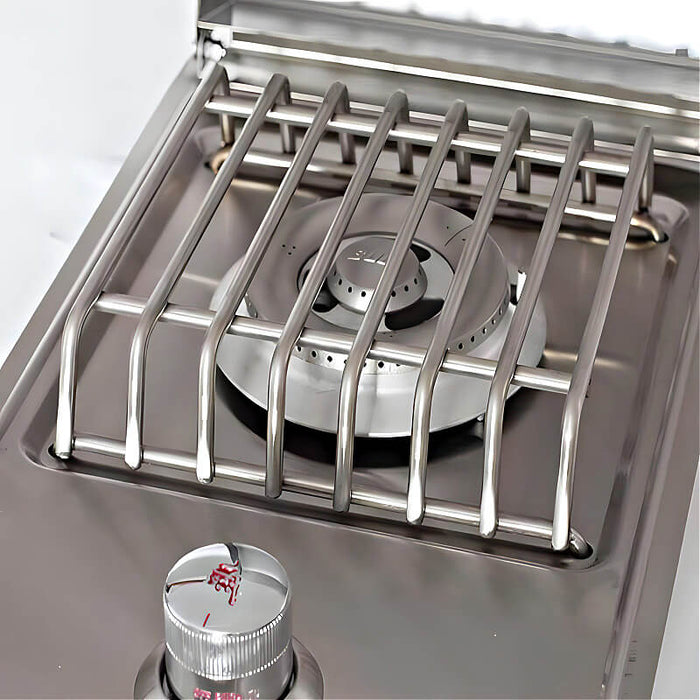 Bull Drop In Gas Single Side Burner With Stainless Steel Lid - 60008