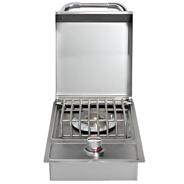 Bull Drop In Gas Single Side Burner With Stainless Steel Lid - 60008