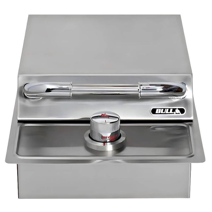 Bull Drop In Gas Single Side Burner With Stainless Steel Lid - 60008