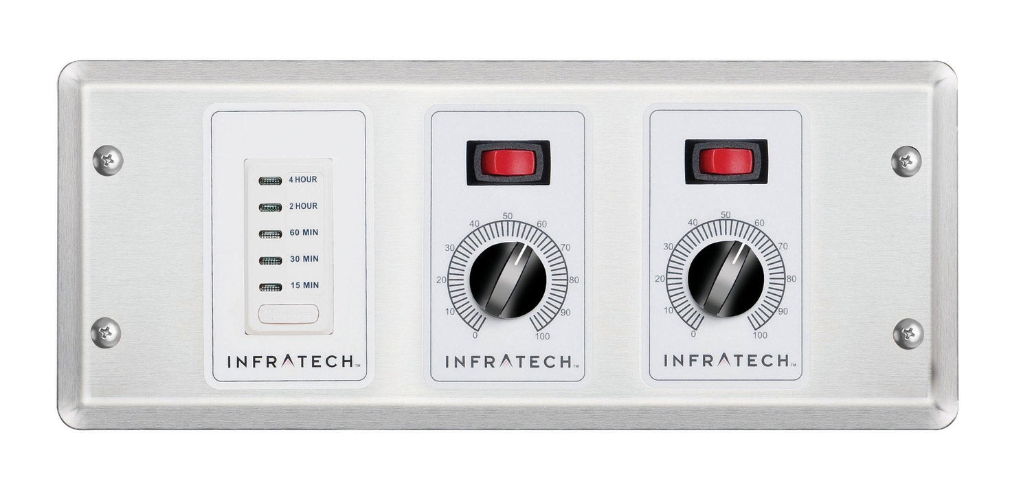 Infratech 30 4046 Solid State Control - 2 Zone Analog Control with Digital Timer - 4.5 x 12.25 x 2.5 in.