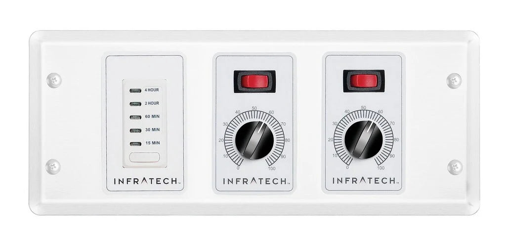 Infratech 30 4046 Solid State Control - 2 Zone Analog Control with Digital Timer - 4.5 x 12.25 x 2.5 in.