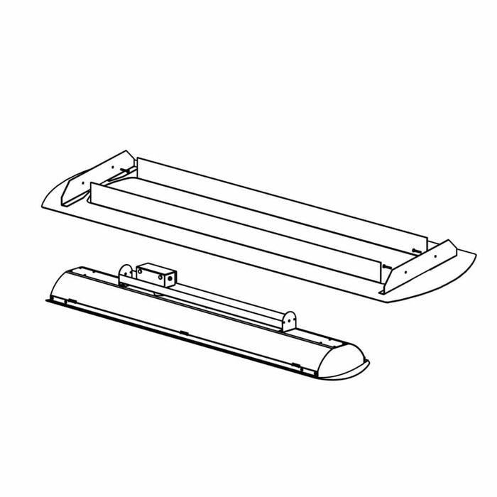 Bromic Heating Ceiling Recess Kit for Tungsten Smart-Heat 3000W & 6000W Electric Heaters BH8180095