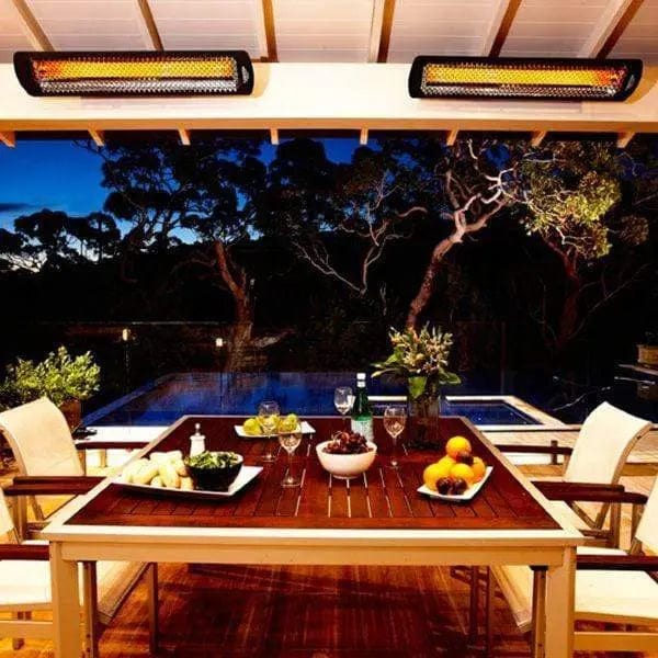 Bromic Heating Tungsten Smart-Heat 56-Inch 3000W Single Element 240V Electric Infrared Patio Heater - Black - BH0420031