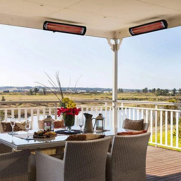 Bromic Heating Tungsten Smart-Heat 56-Inch 3000W Single Element 240V Electric Infrared Patio Heater - Black - BH0420031