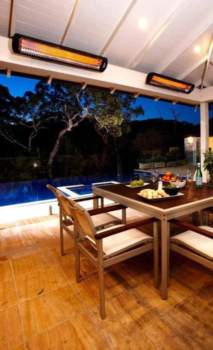 Bromic Heating Tungsten Smart-Heat 56-Inch 3000W Single Element 240V Electric Infrared Patio Heater - Black - BH0420031